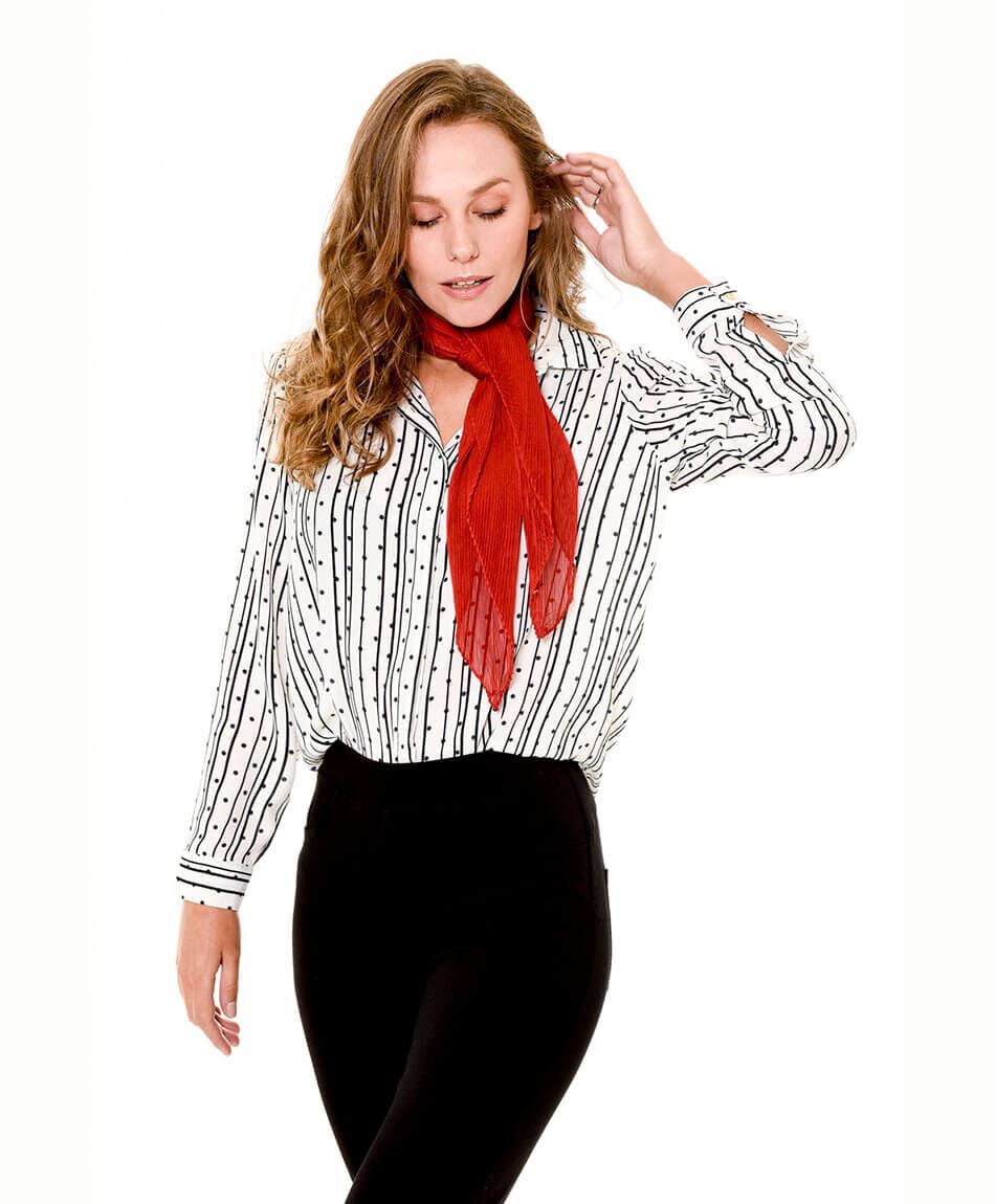 Blusa abotonada print