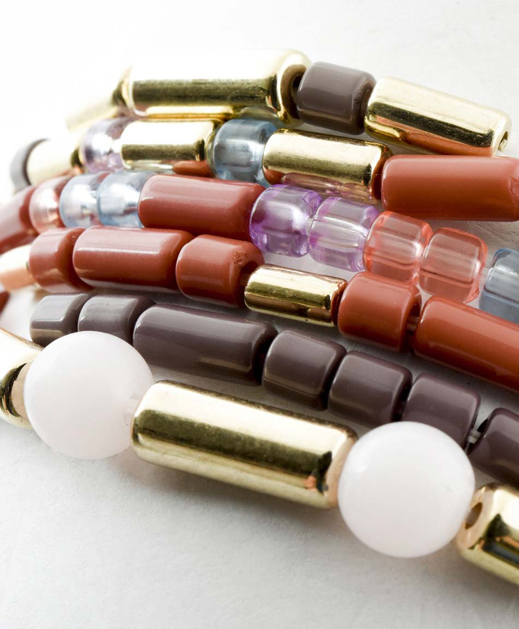 Set de pulseras mujer rosadas variadas 6 piezas Set de pulseras mujer rosadas variadas 6 piezas
