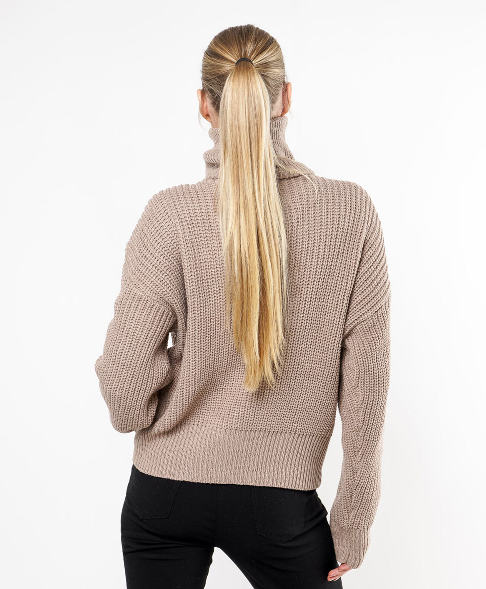 Sweater mujer trenzado medio cierre Sweater mujer trenzado medio cierre