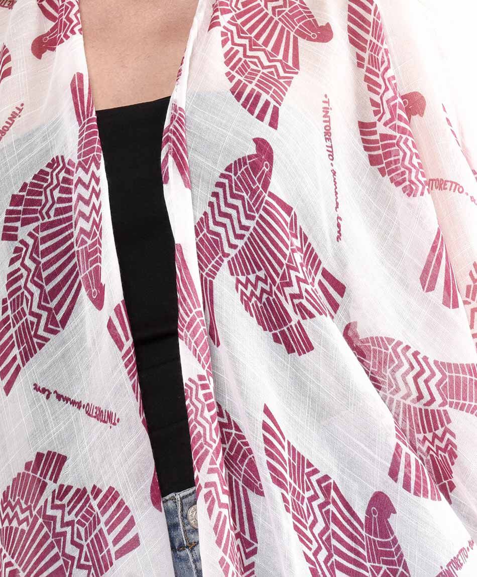 Pareo mujer p&aacute;jaros