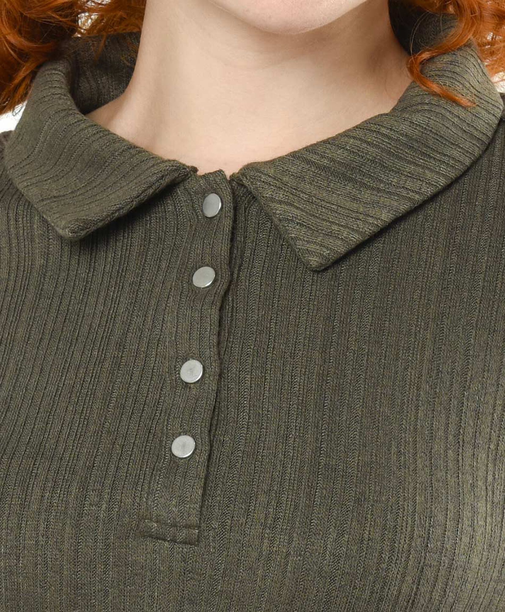 Polera mujer botones cuello piqué Polera mujer botones cuello piqué