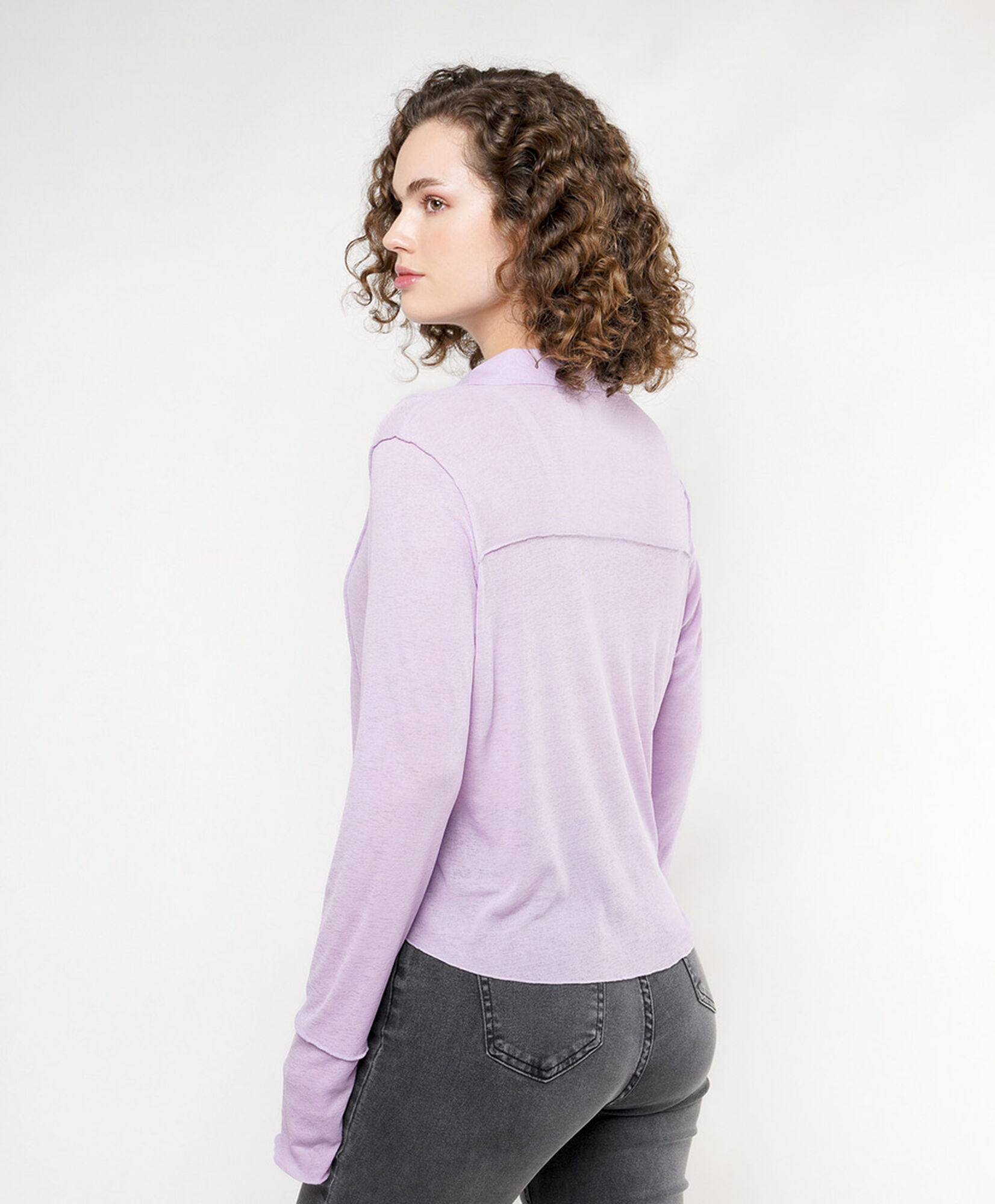 Blusa mujer costuras crop Blusa mujer costuras crop