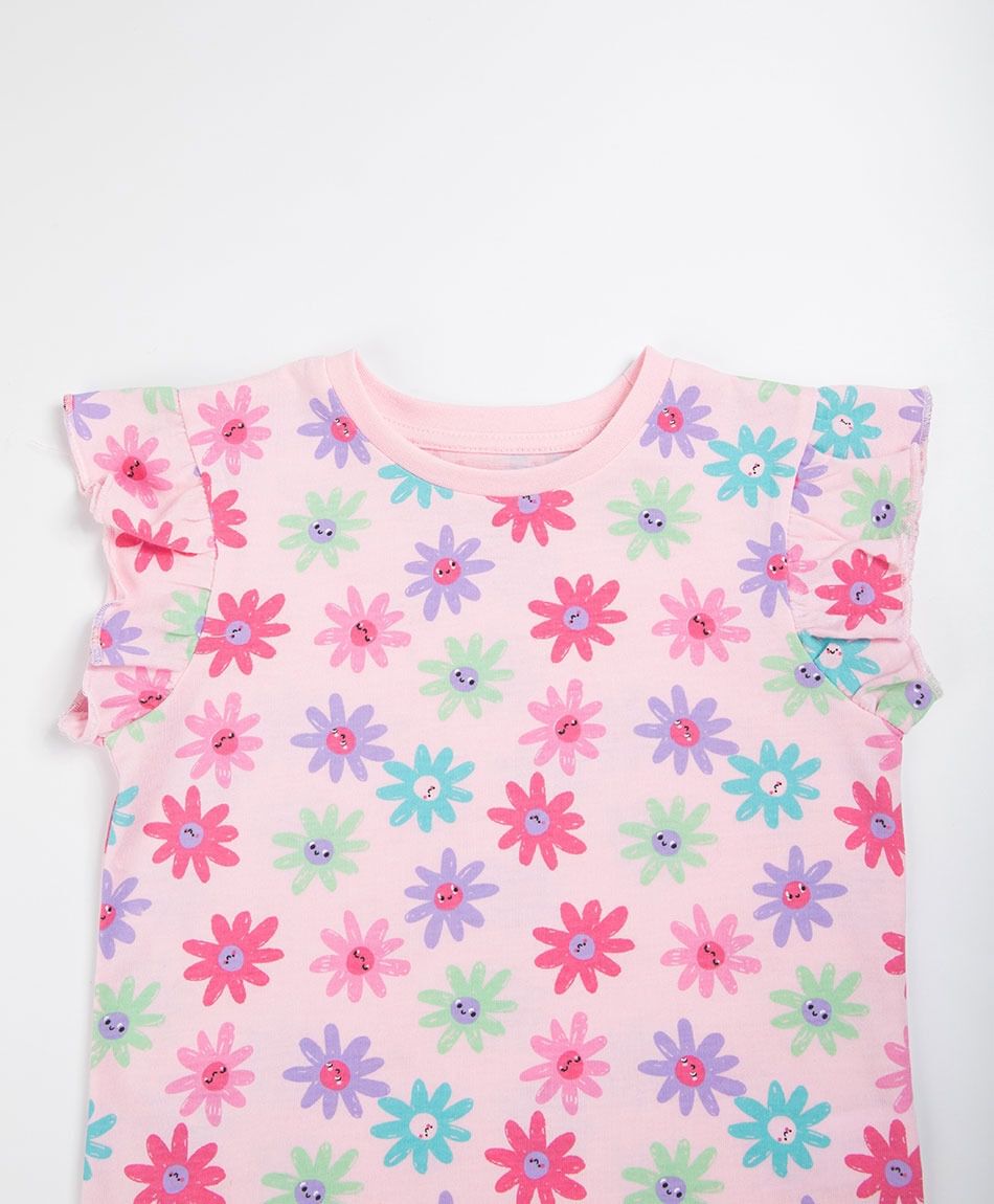 Polera beb&eacute; florcitas