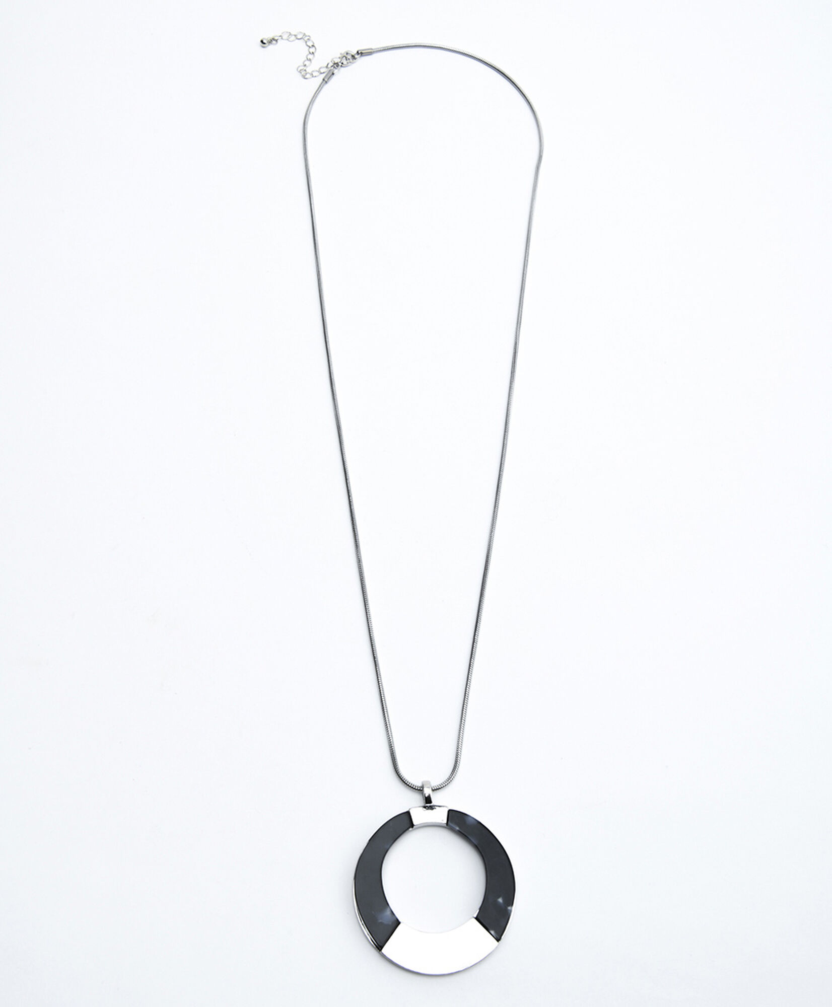 Collar mujer argolla negra Collar mujer argolla negra