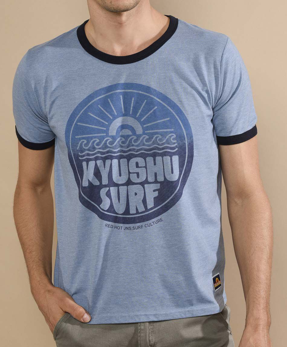 Polera manga corta cuello redondo