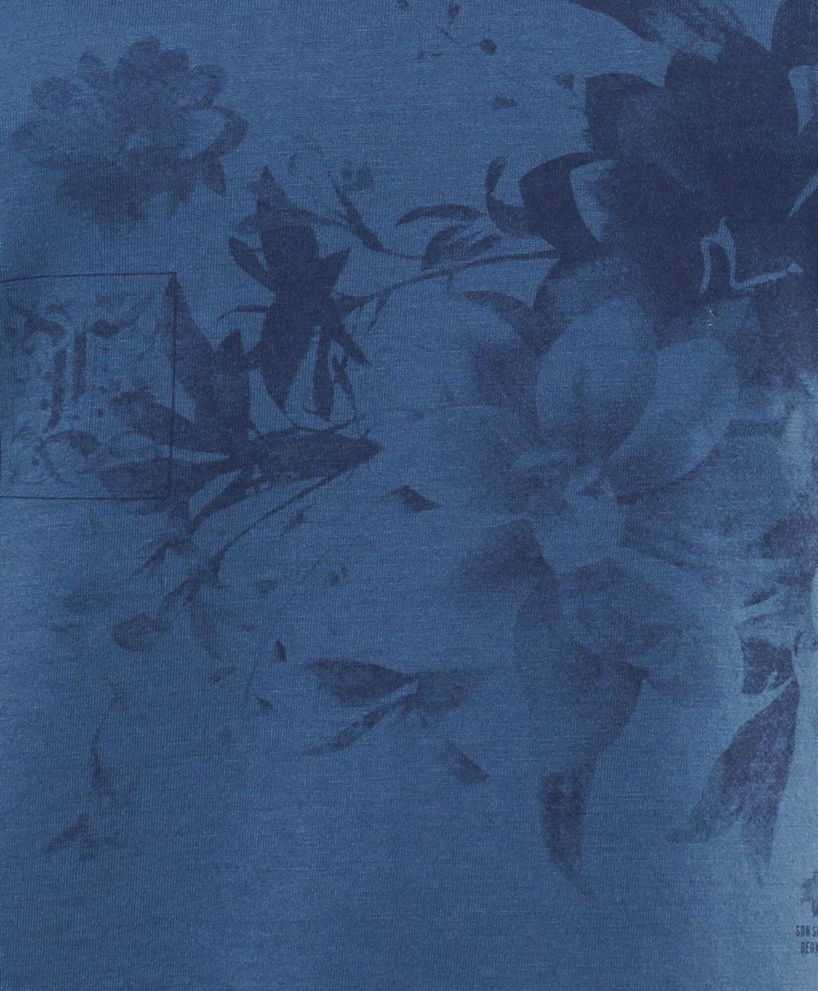 Polera mujer flor indigo Polera mujer flor indigo