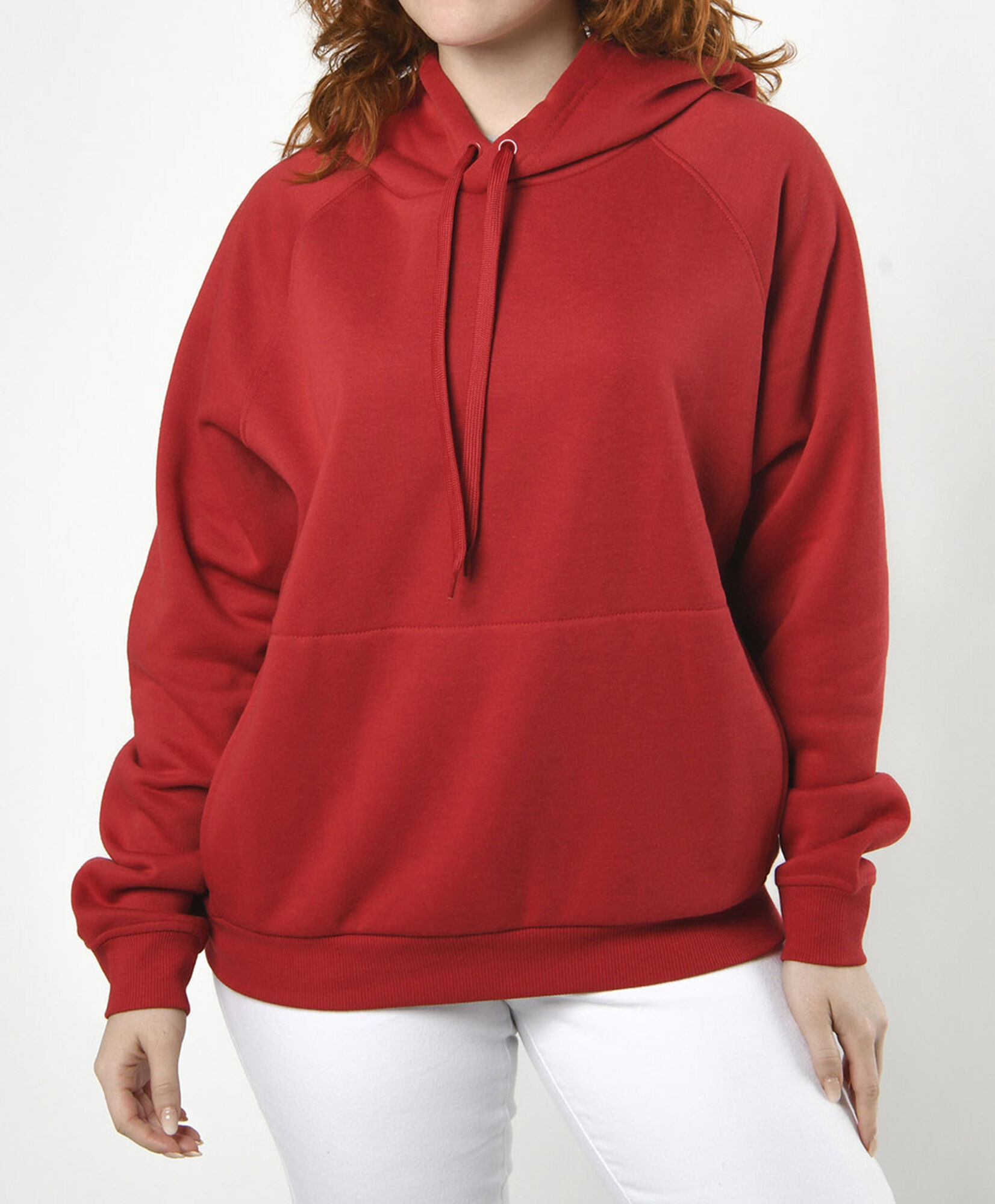 Polerón mujer básico rojo Polerón mujer básico rojo