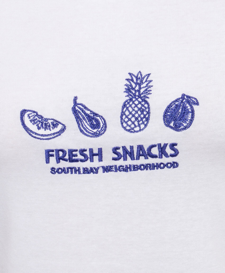 Polera mujer estampado frutitas