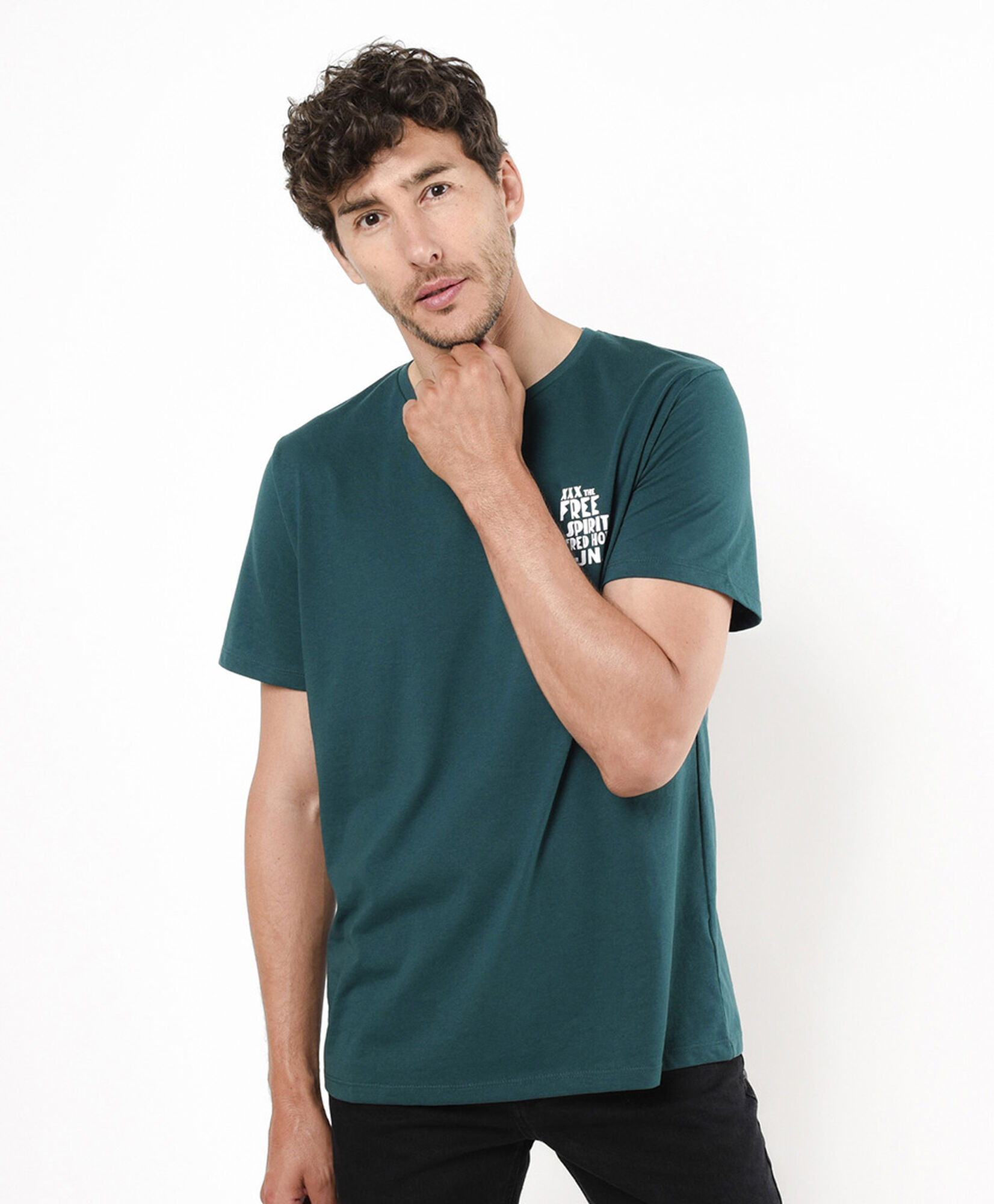 Polera hombre doble estampado frases Polera hombre doble estampado frases