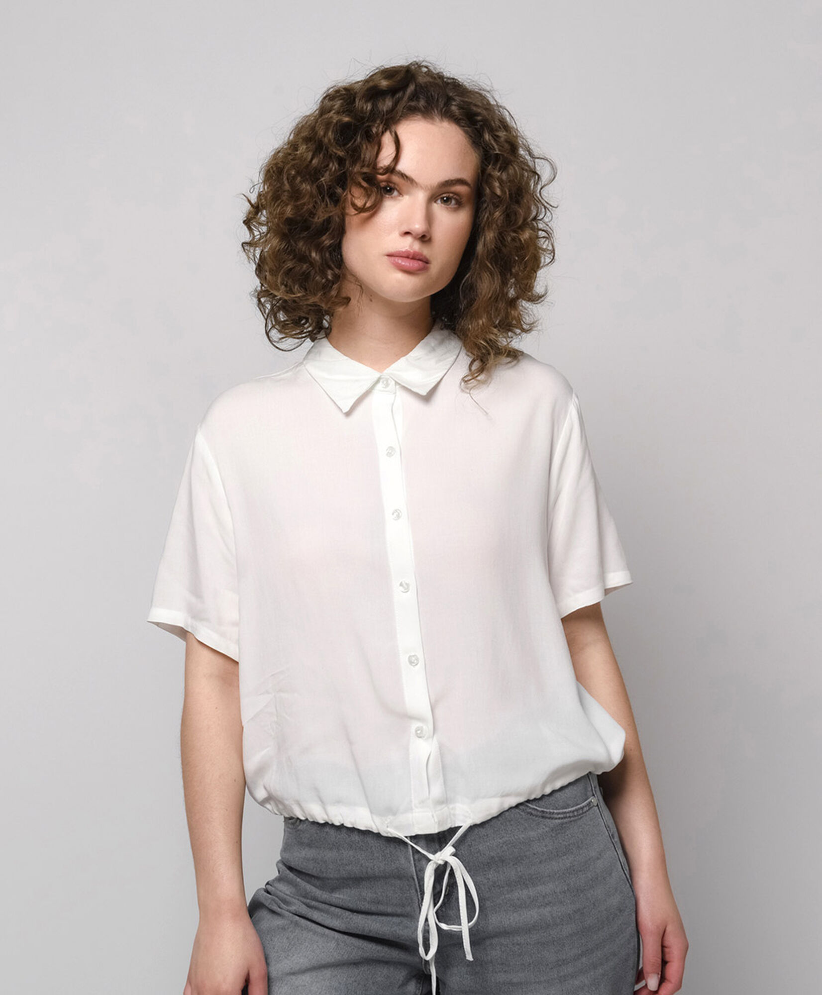 Blusa mujer lazo pretina Blusa mujer lazo pretina