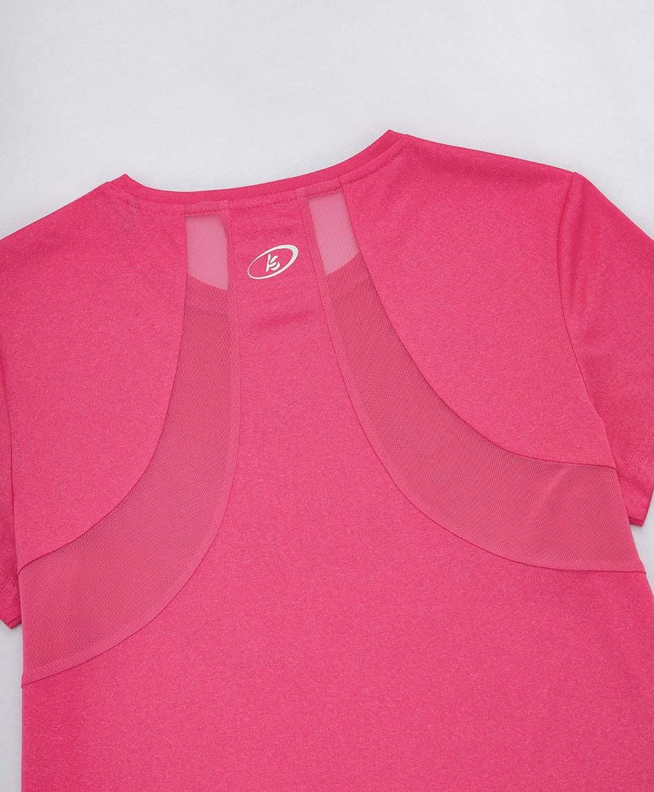 Polera deportiva mujer frase fucsia