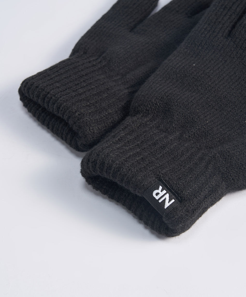 Guantes hombre lana negro