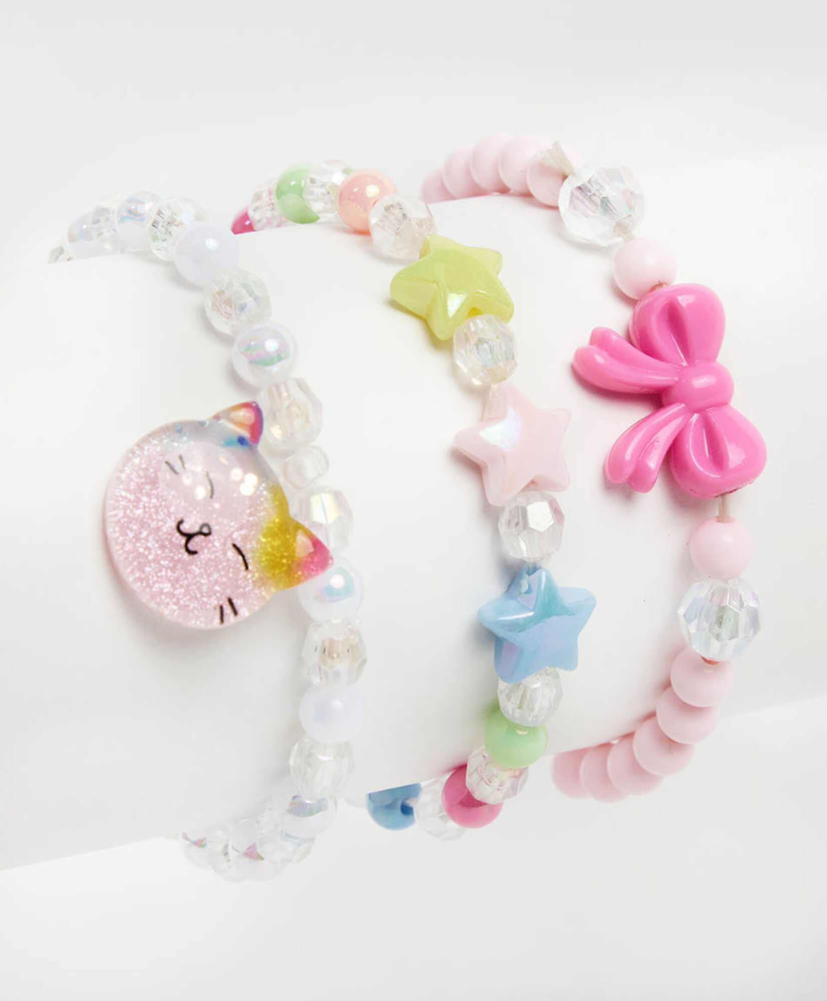 Set 3 pulseras infantiles brillos Set 3 pulseras infantiles brillos