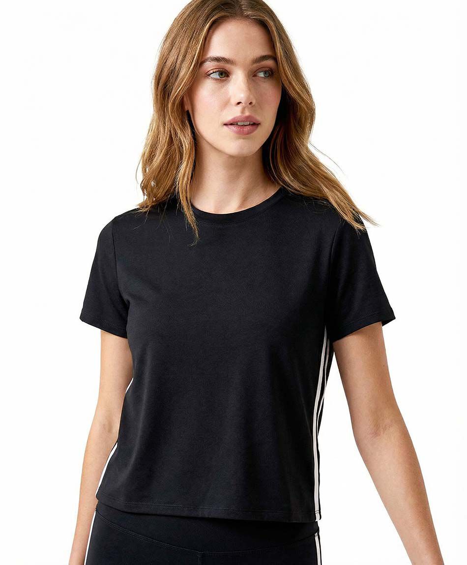 Polera deportiva mujer basic black