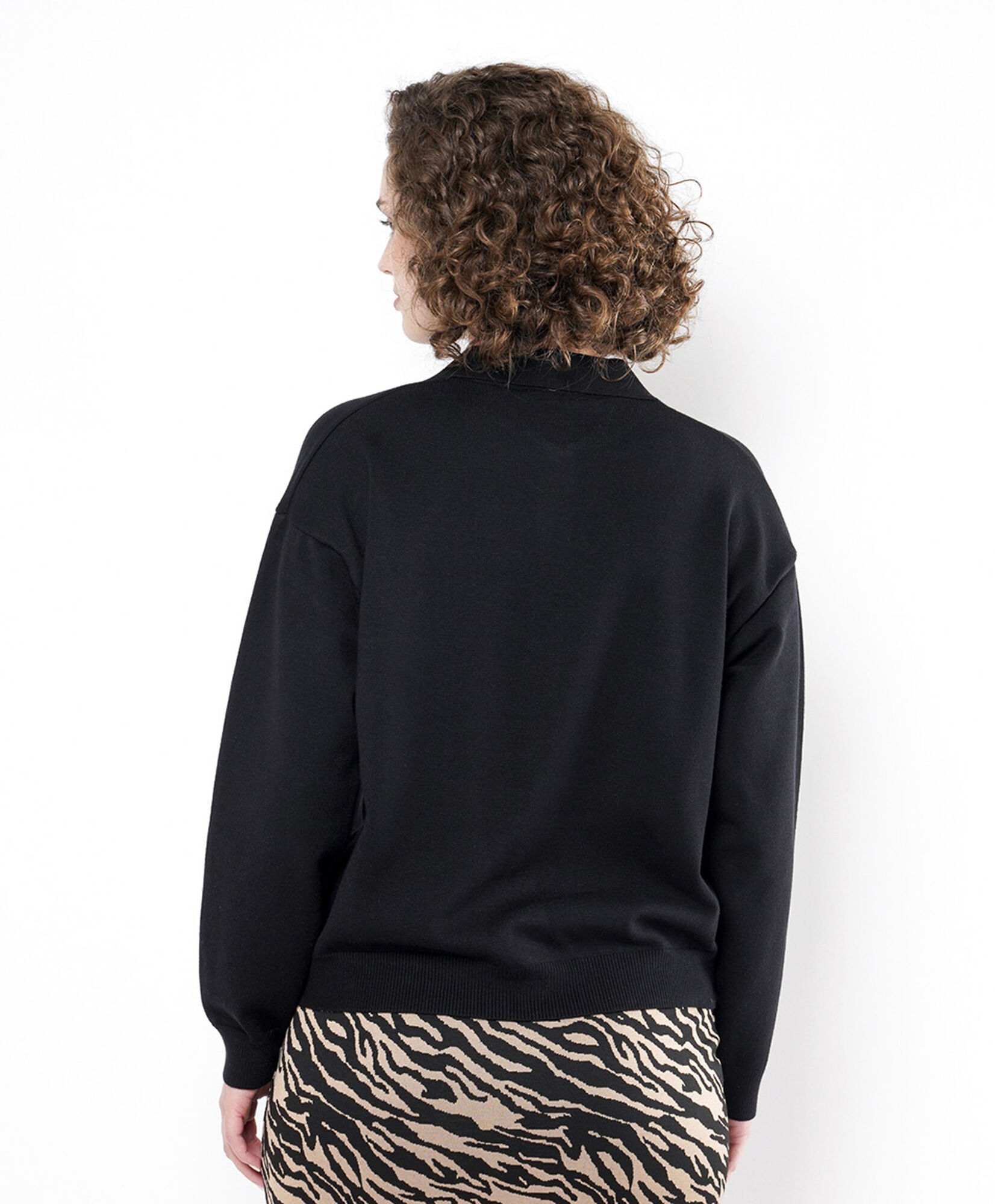Sweater mujer cuello polo Sweater mujer cuello polo