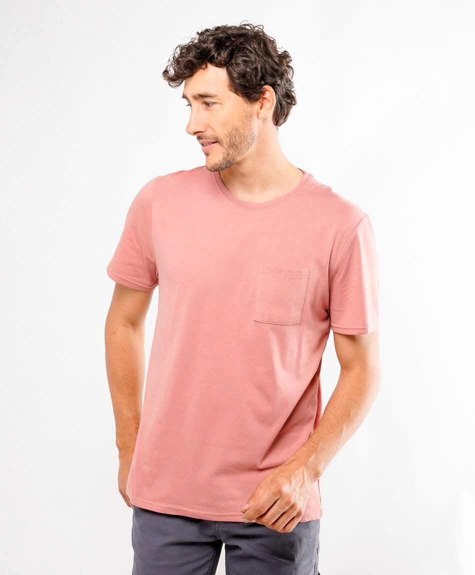 Polera hombre bolsillo colores