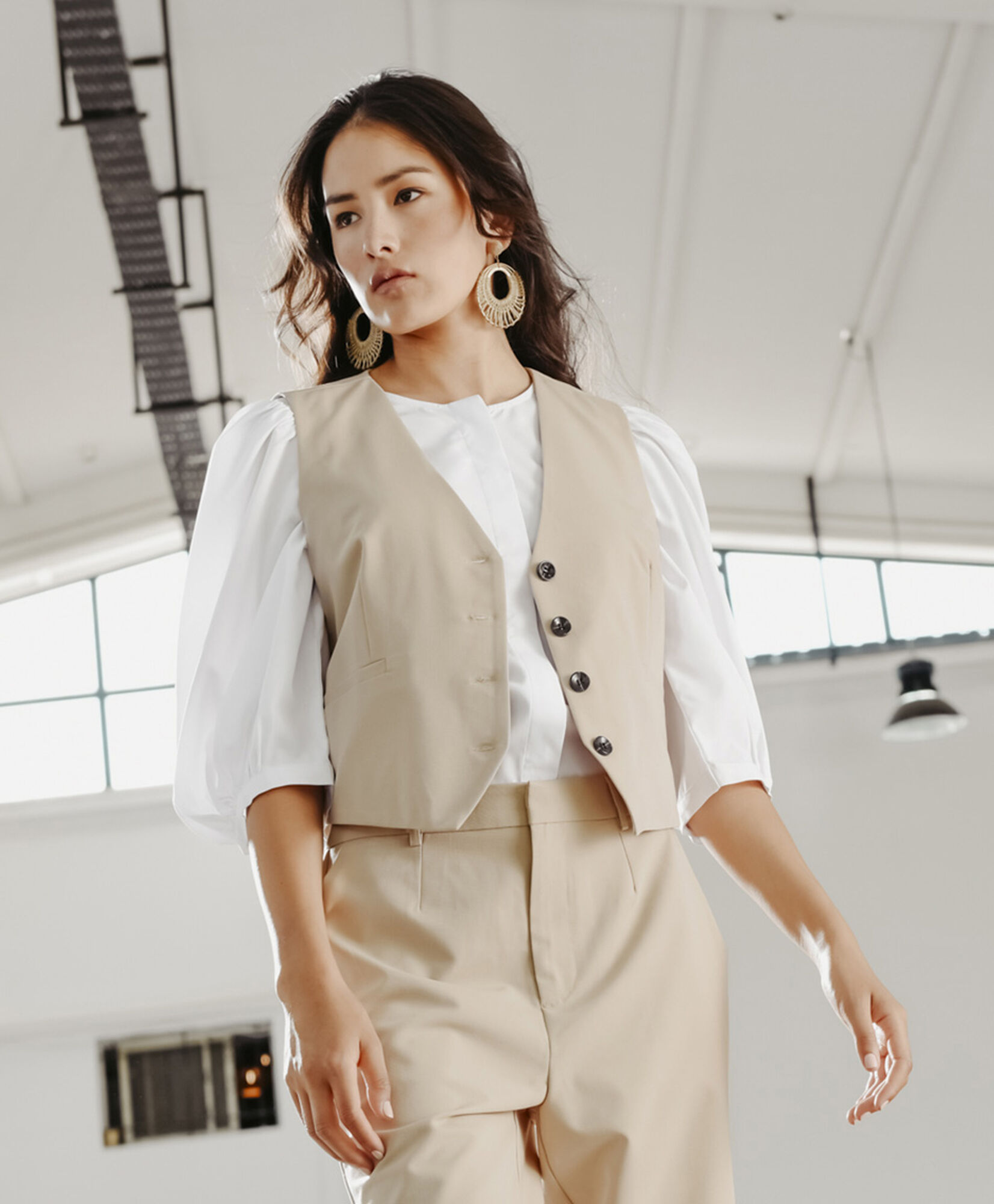 Vest mujer beige Vest mujer beige