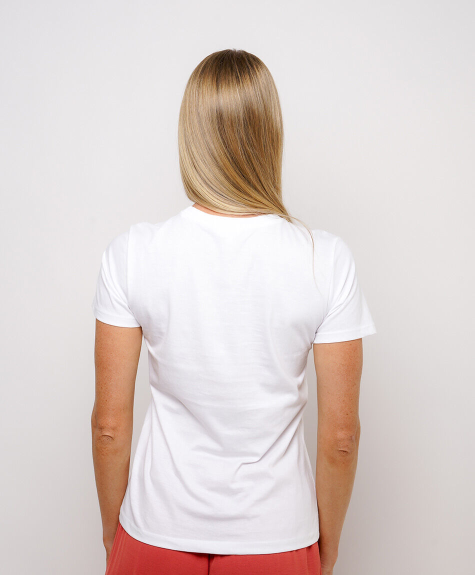 Polera mujer pink art