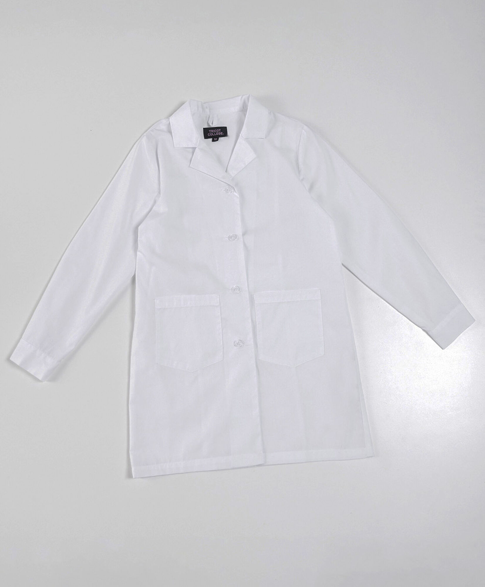 Delantal escolar blanco bolsillos Delantal escolar blanco bolsillos