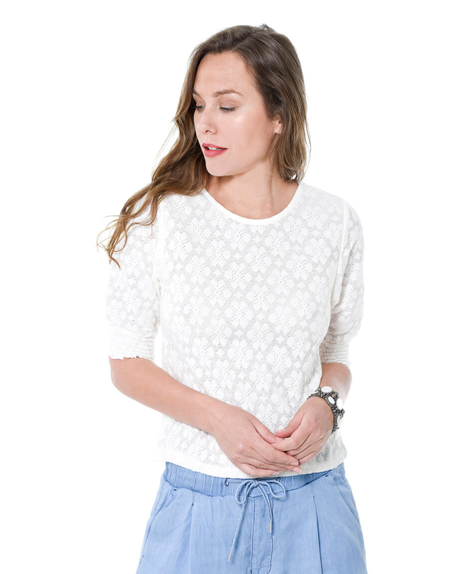 Polera jacquard