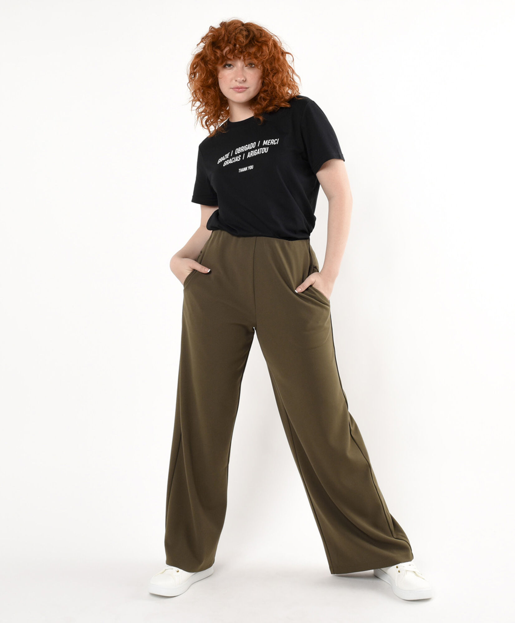 Pantalón mujer liso wide Pantalón mujer liso wide