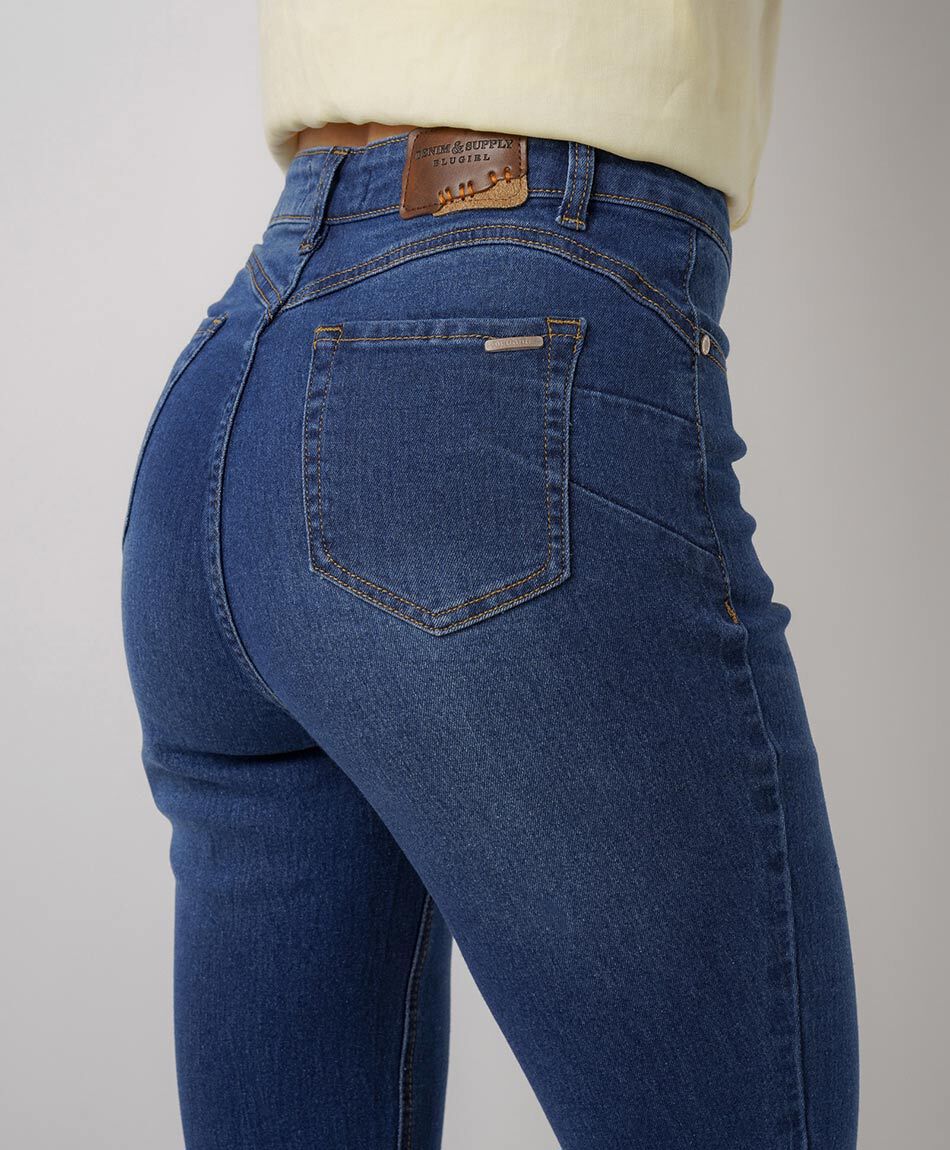 Jeans mujer skinny fit cl&aacute;sico