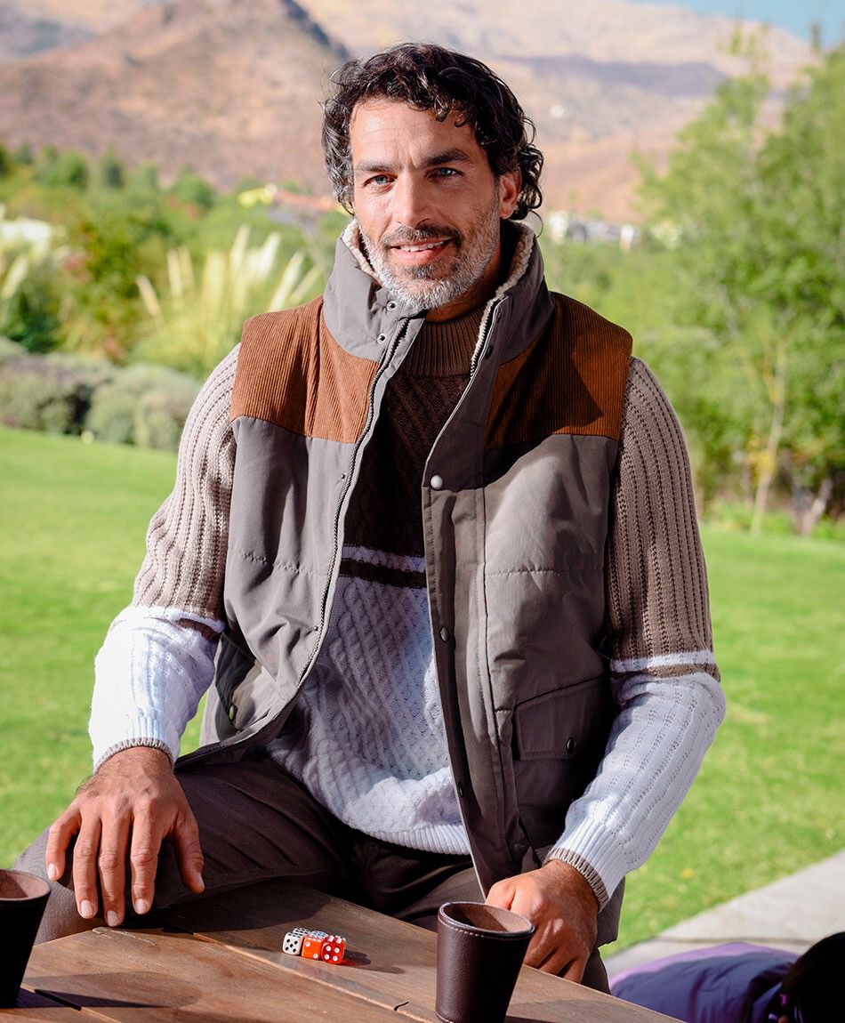 Chaqueta hombre monta&ntilde;era vintage