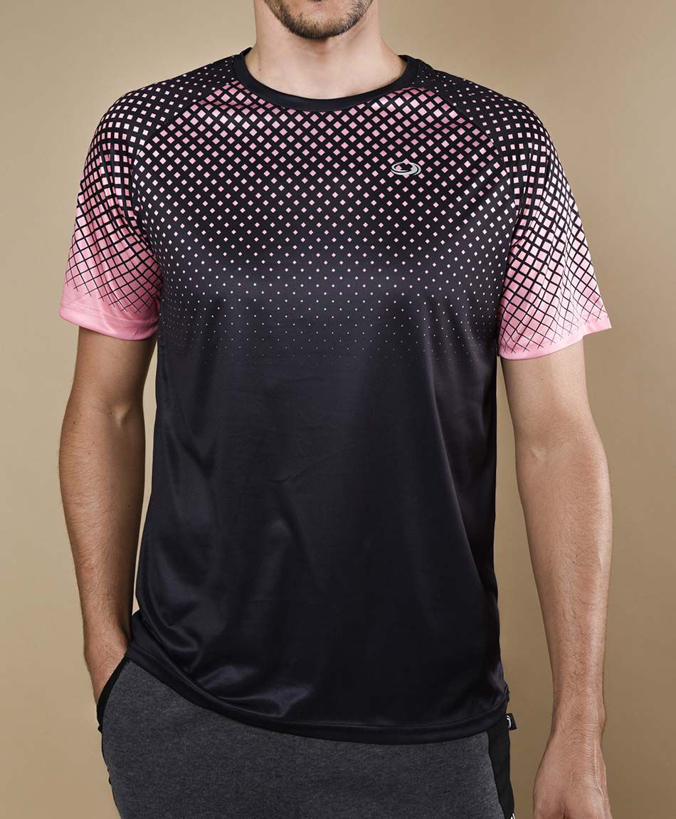 Polera deportiva manga corta cuello redondo