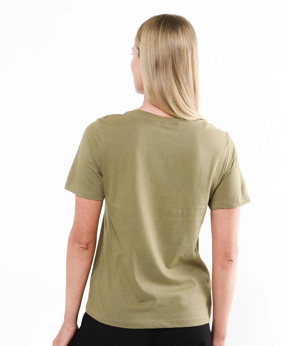 Polera mujer hojas serenity
