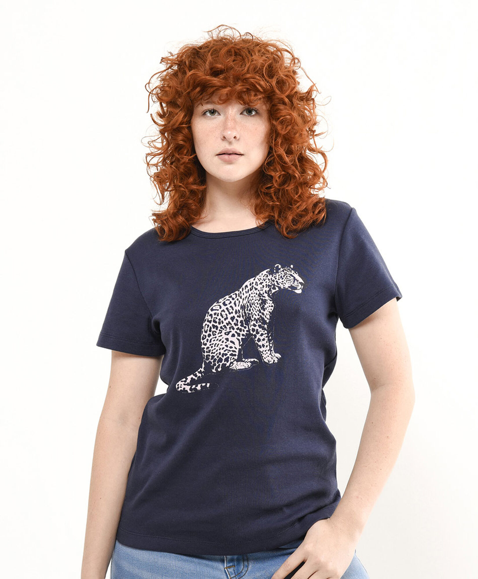 Polera mujer estampado leopardo Polera mujer estampado leopardo