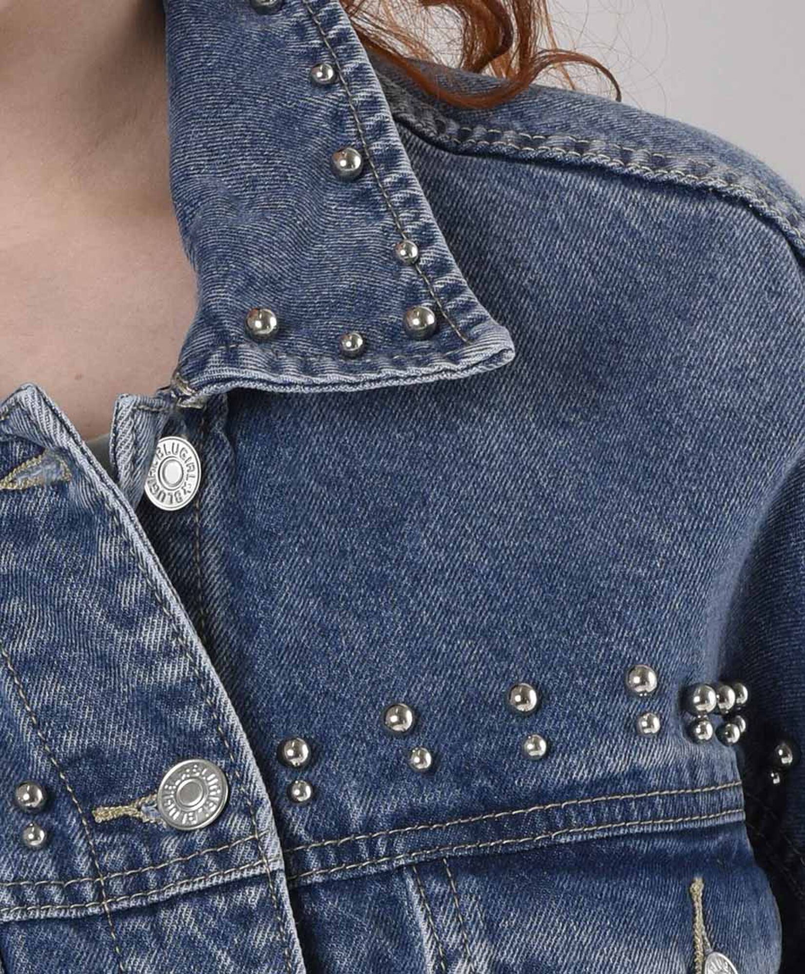 Chaqueta mujer denim perlas Chaqueta mujer denim perlas