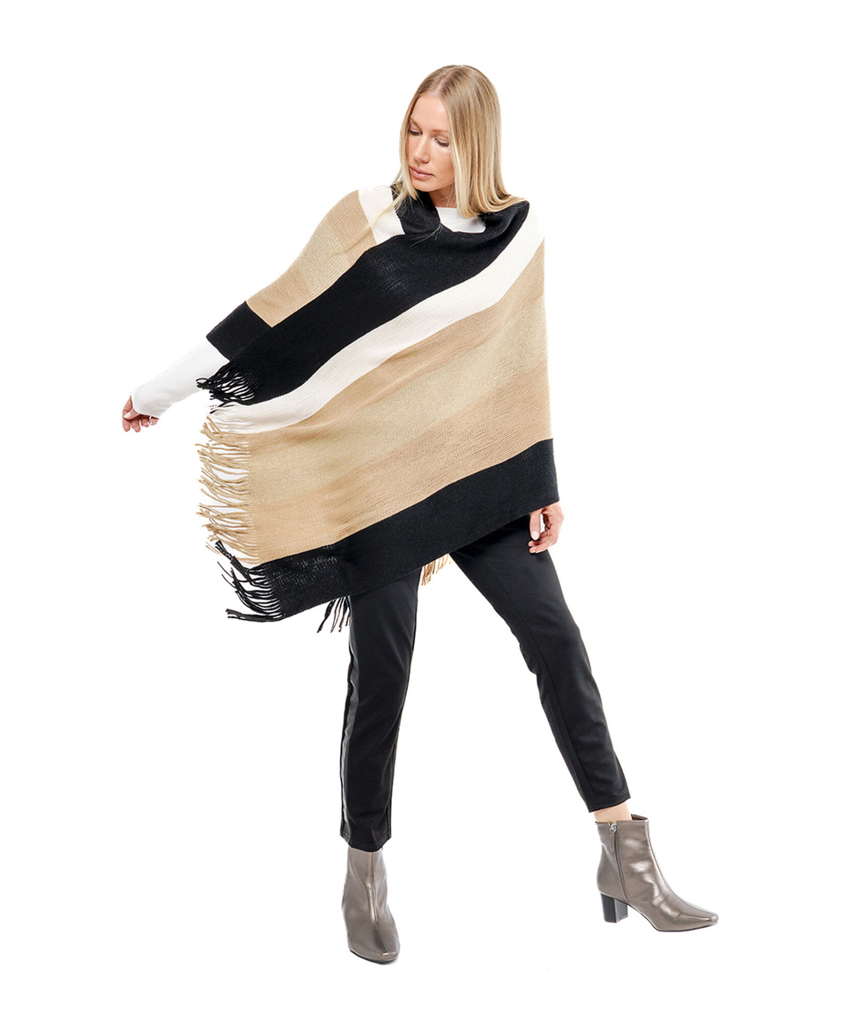 Poncho mujer rayas Poncho mujer rayas