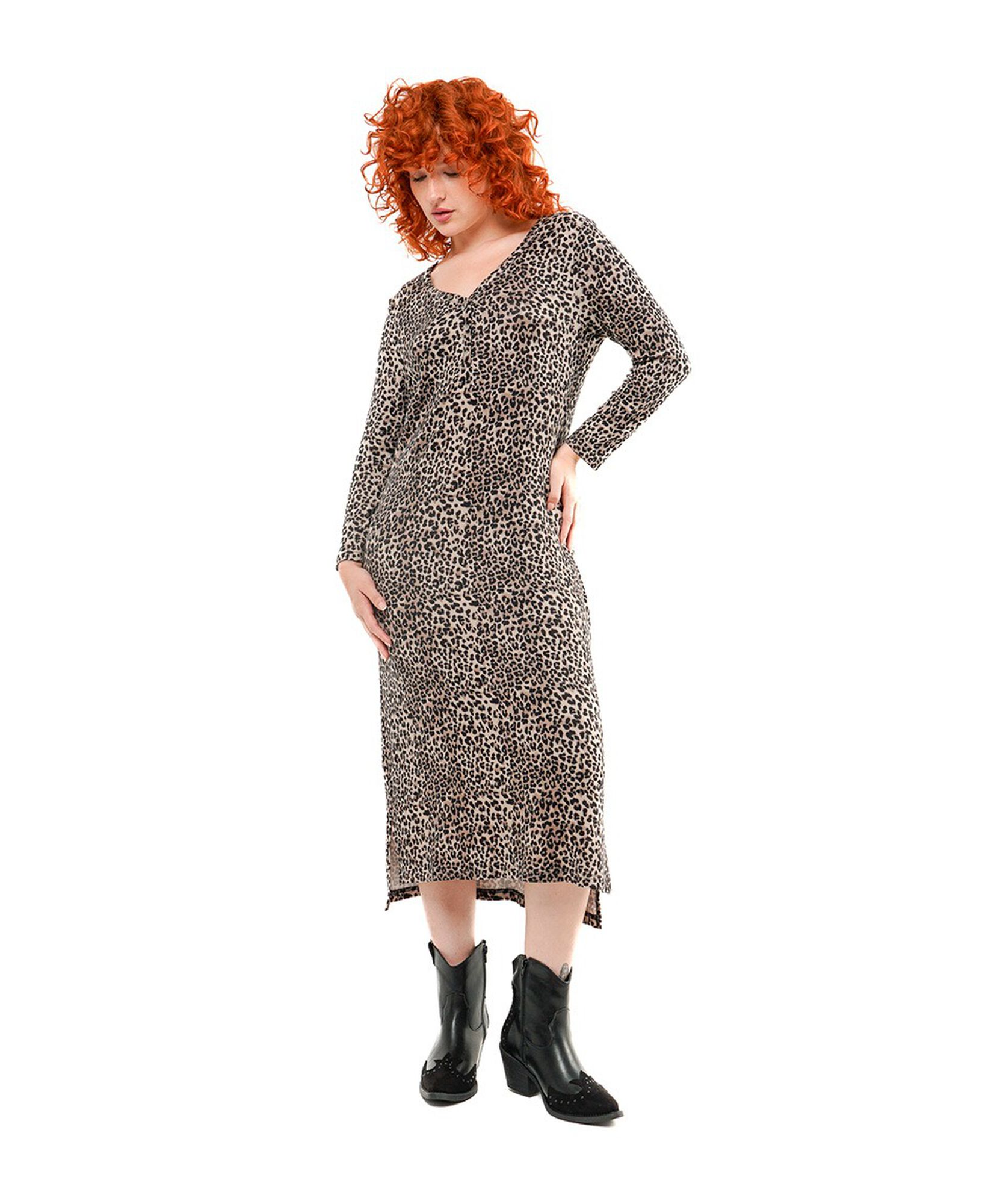 Vestido mujer animal print largo Vestido mujer animal print largo