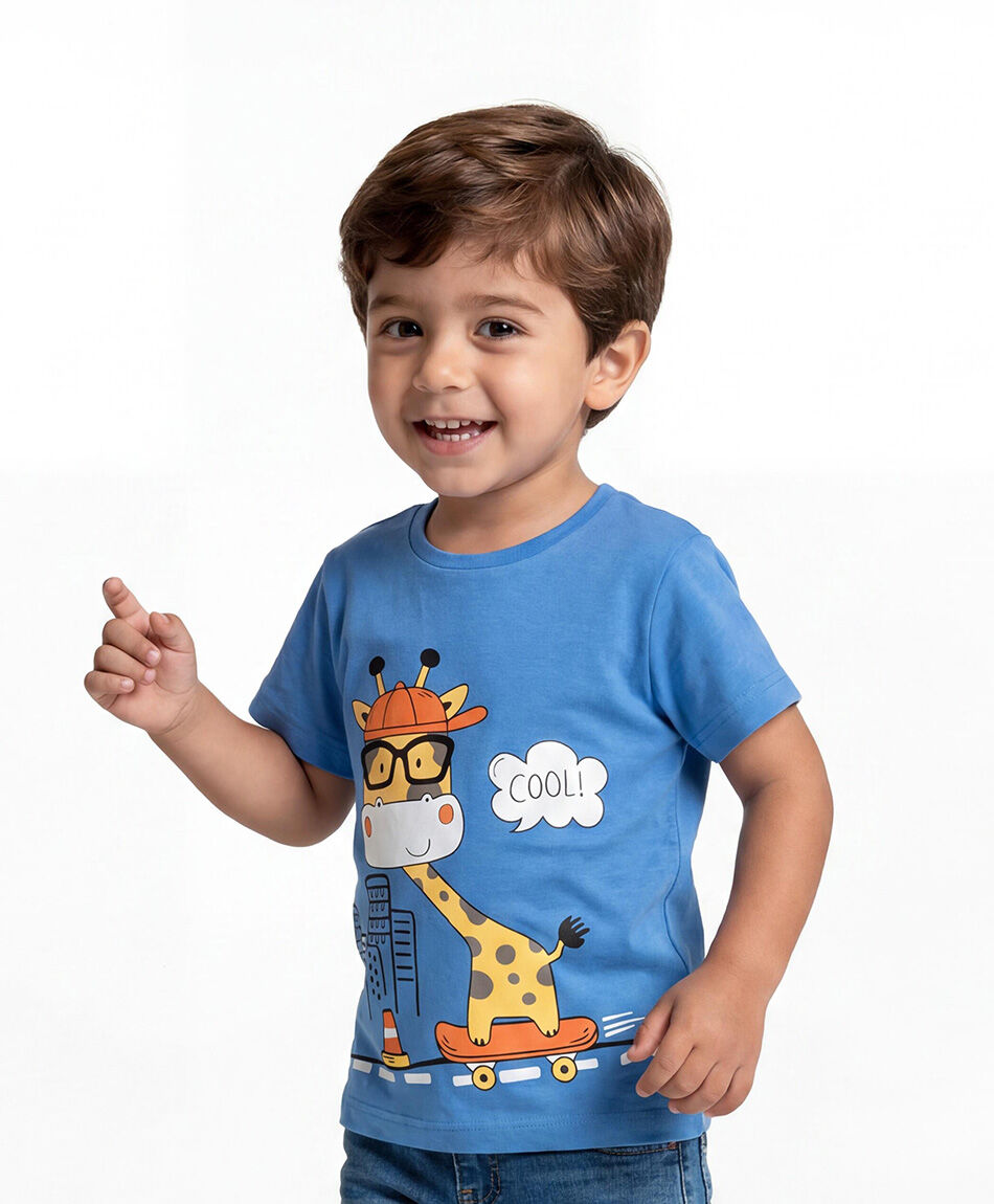 Polera beb&eacute; jirafa