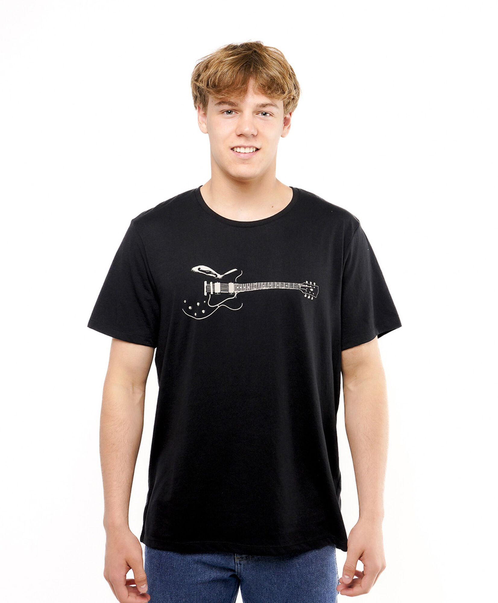 Polera hombre estampada guitar Polera hombre estampada guitar