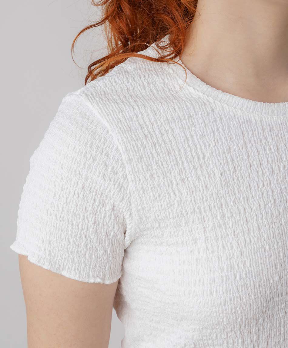 Polera mujer jacquard textura