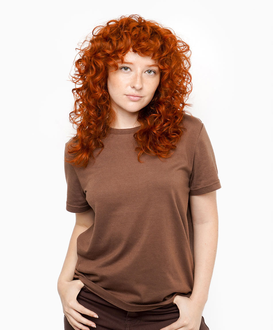 Polera mujer b&aacute;sica caf&eacute;