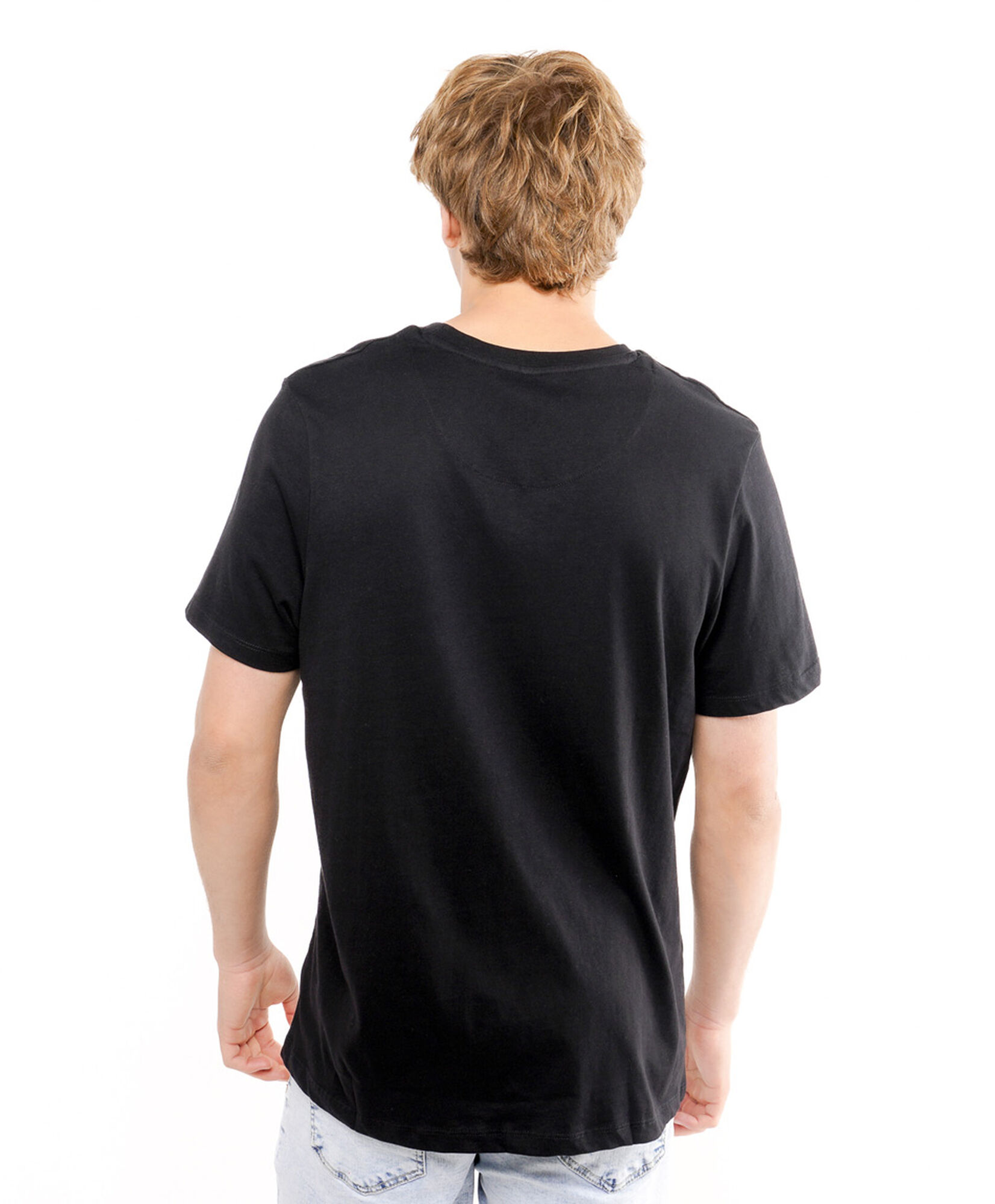Polera hombre print cuello Polera hombre print cuello