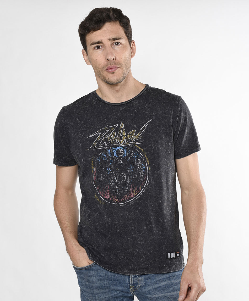 Polera manga corta cuello redondo