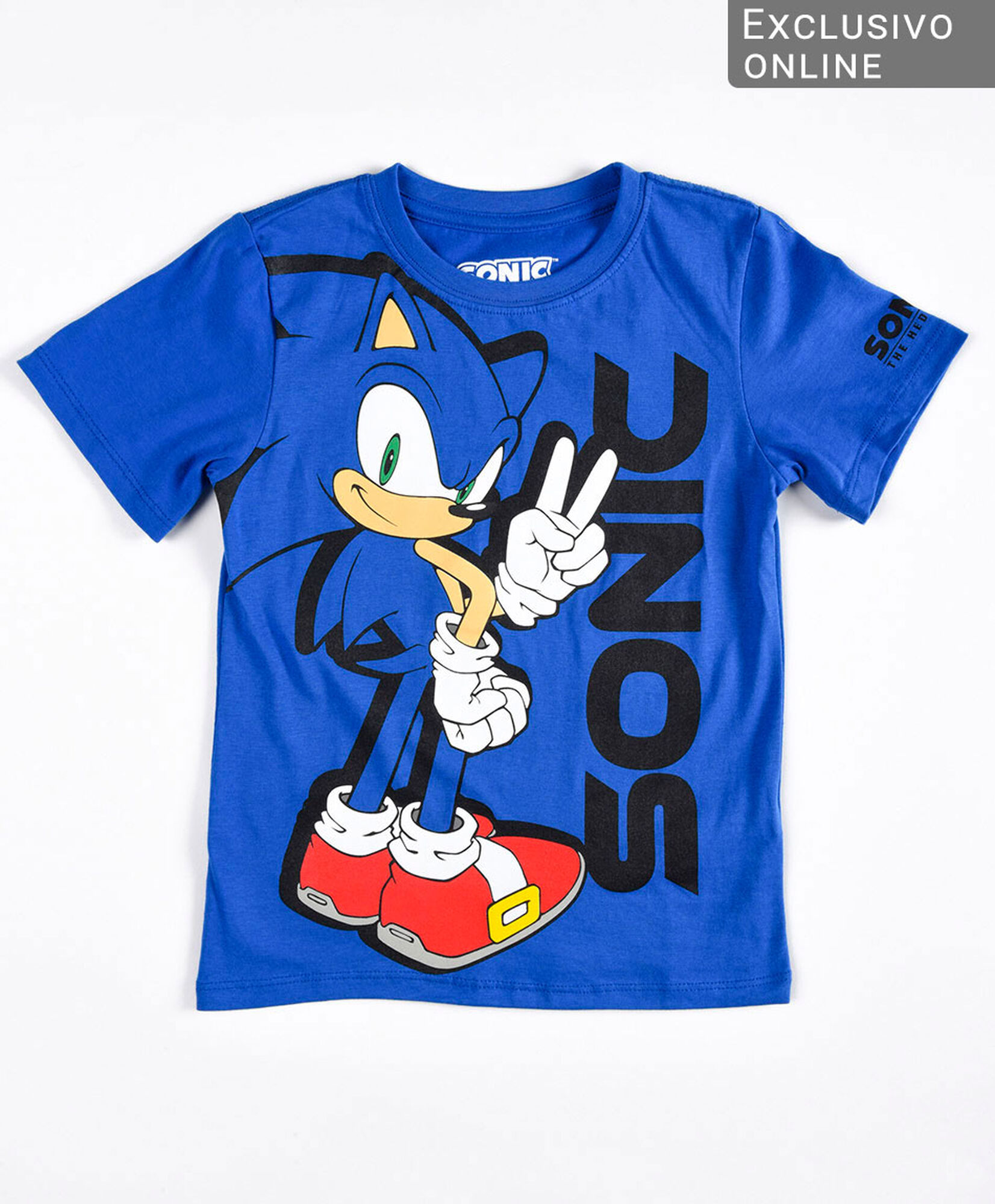 Polera niño sonic azul Polera niño sonic azul