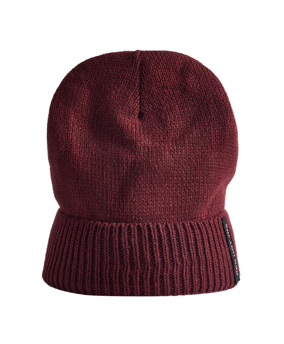 Gorro hombre urbano burdeo