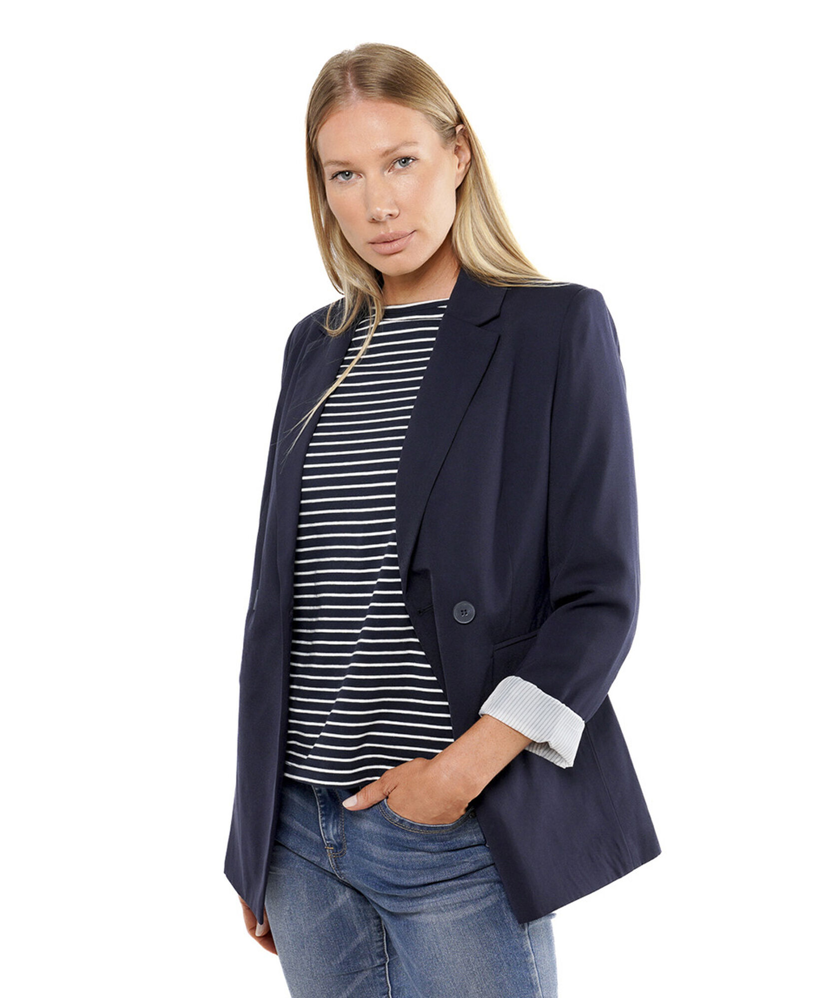 Blazer mujer botones azul Blazer mujer botones azul