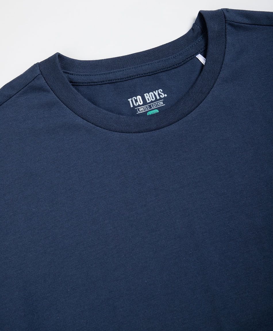 Polera ni&ntilde;o b&aacute;sica manga larga