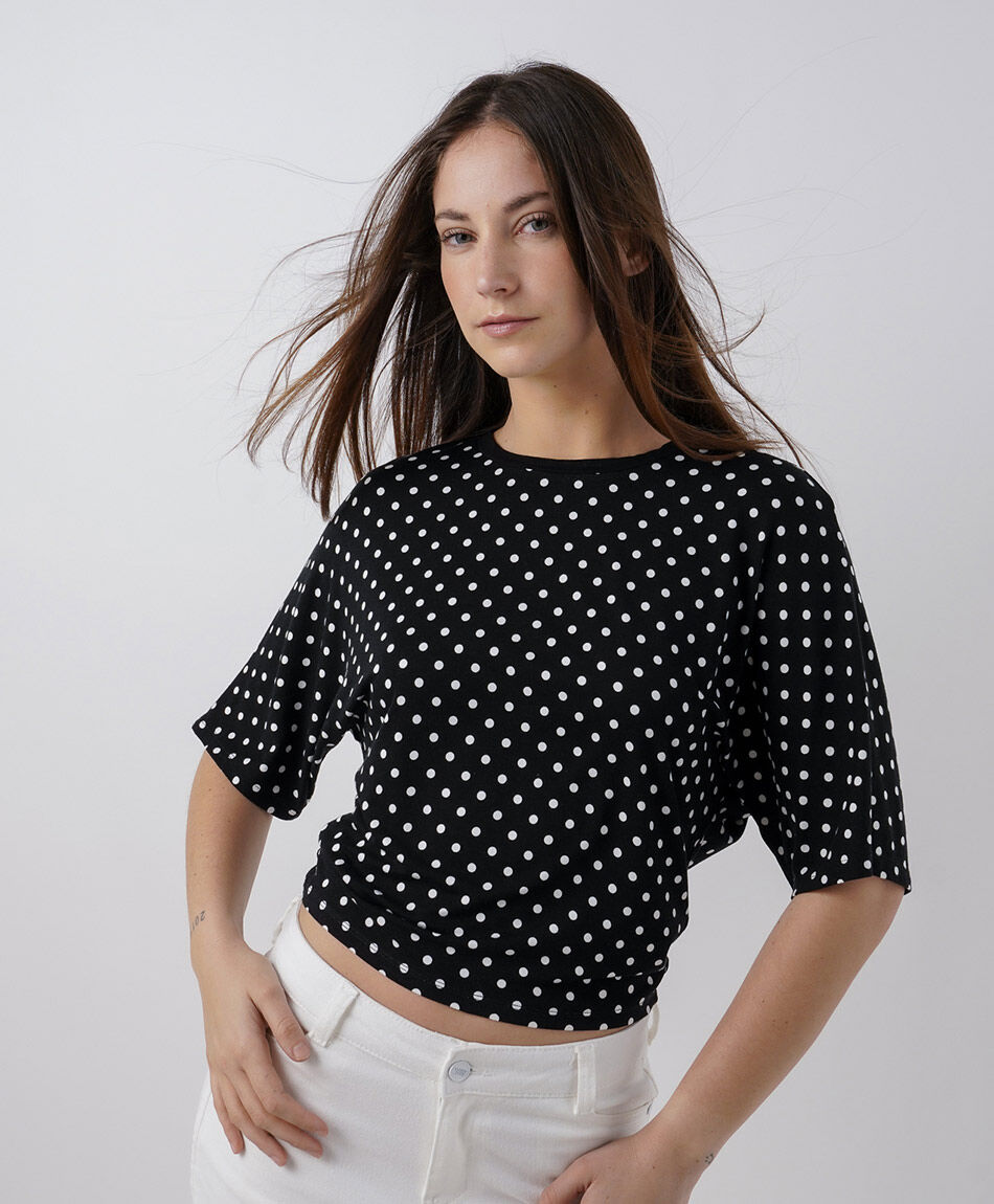 Polera mujer lunares