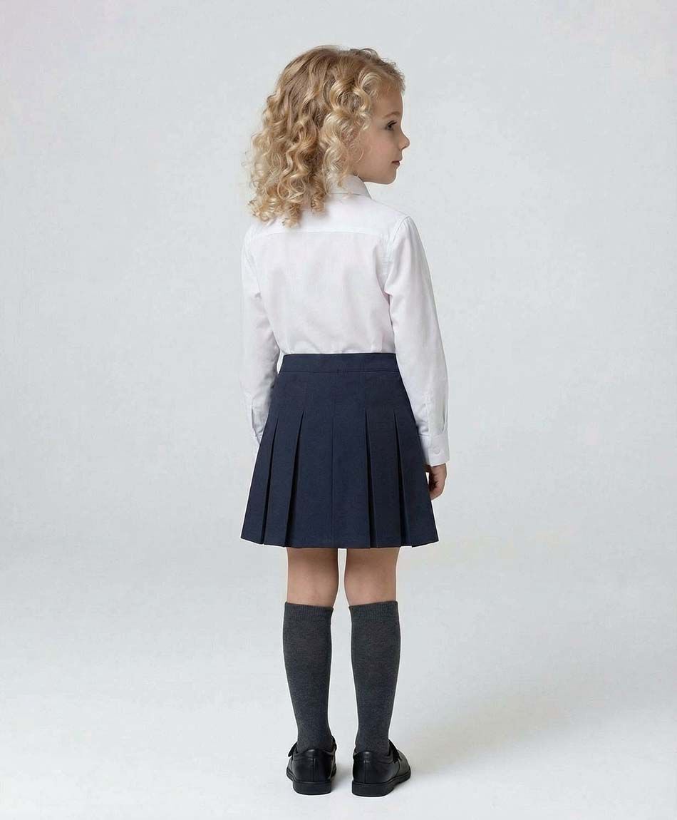 Falda escolar navy botones
