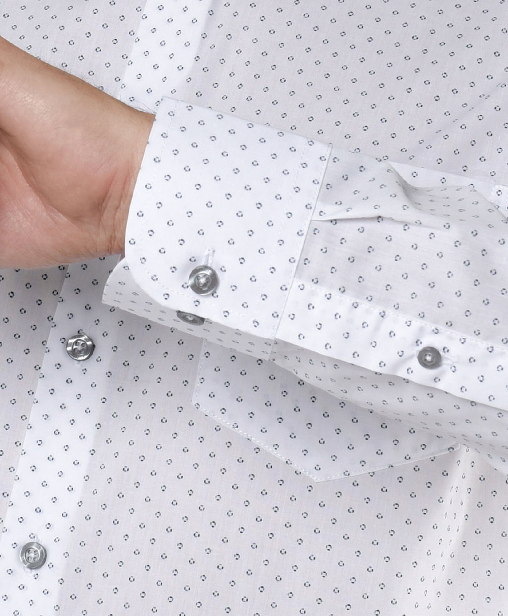 Camisa hombre círculos blanca Camisa hombre círculos blanca