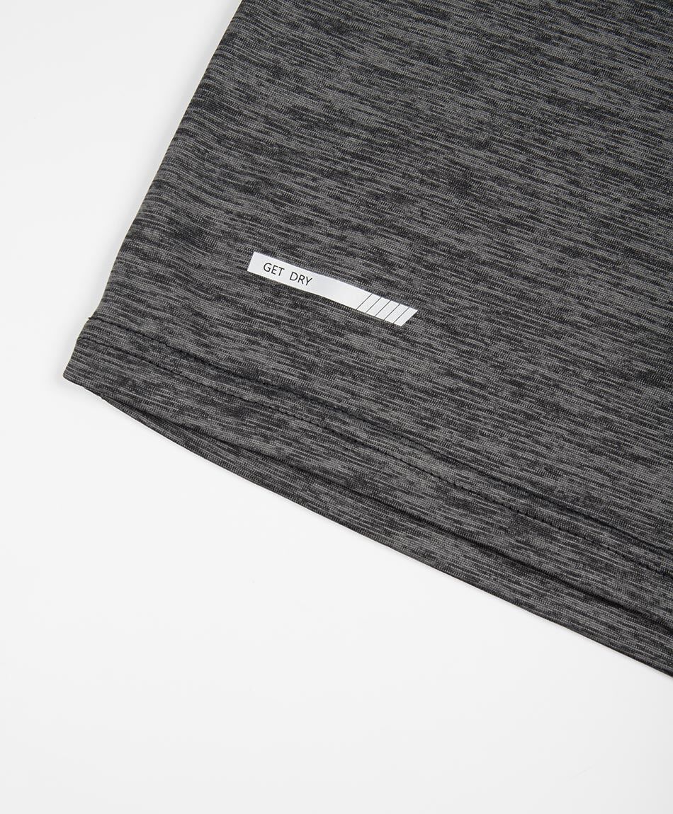 Polera deportiva hombre melange gris