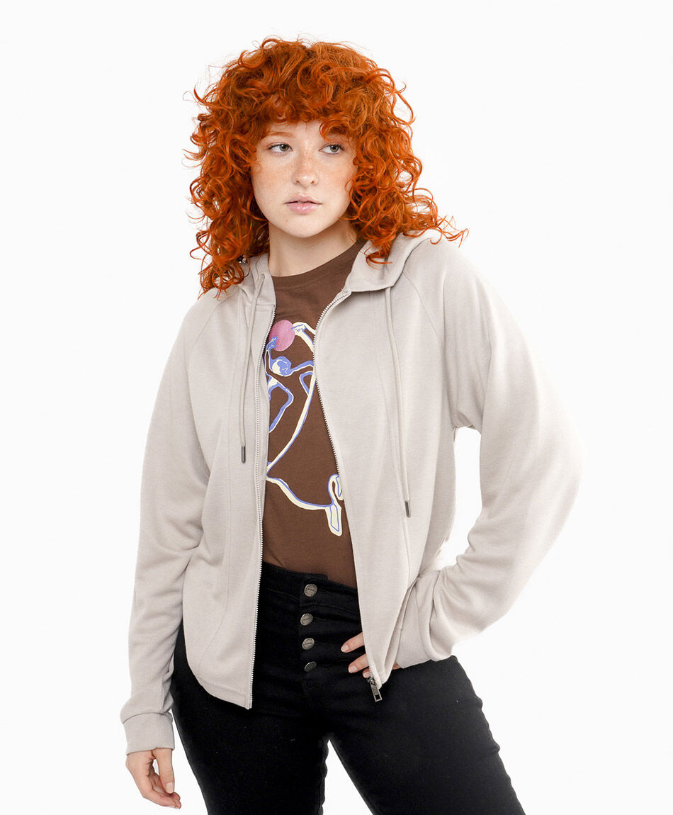 Poler&oacute;n mujer liso grey