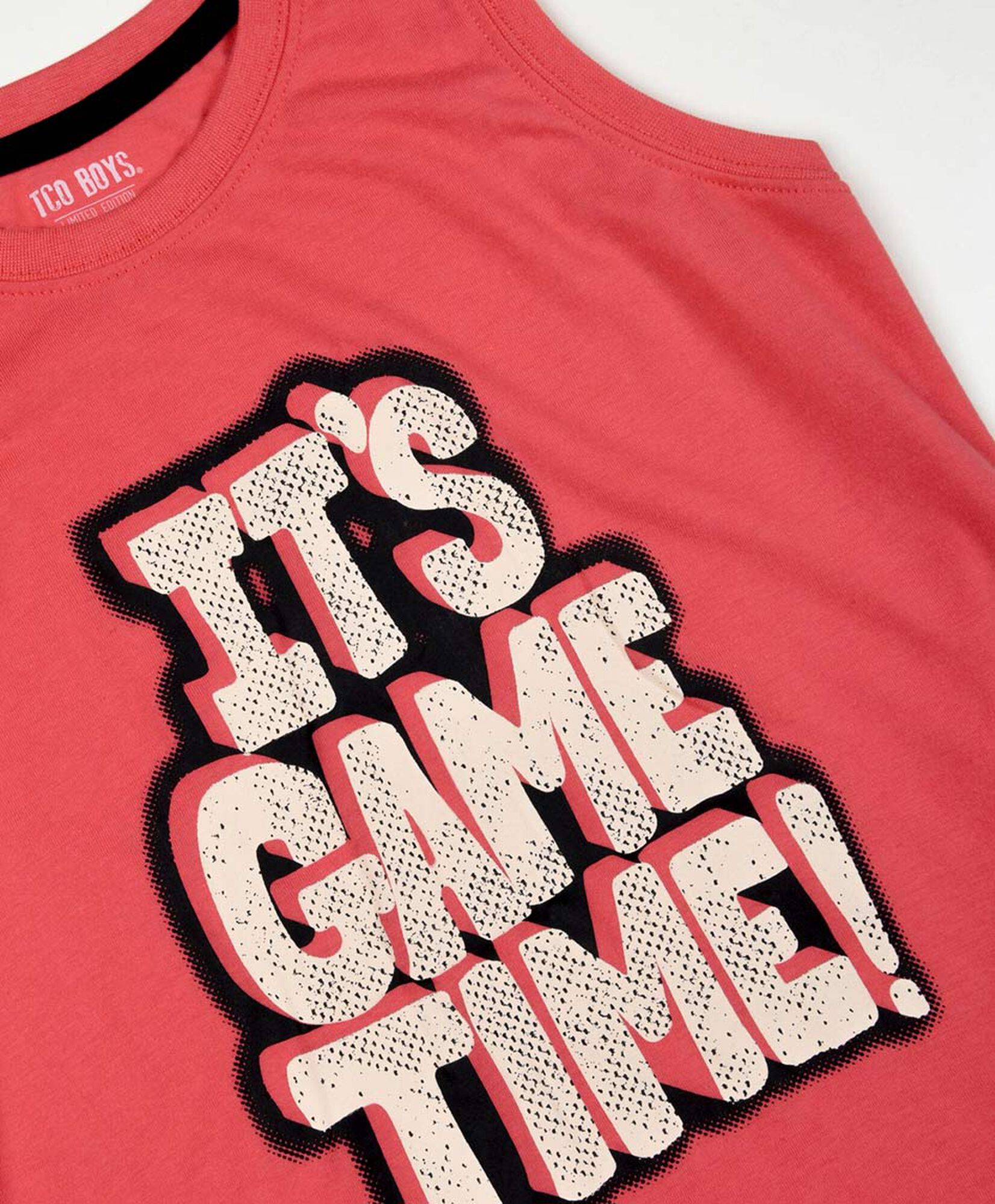 Polera niño game time sin mangas Polera niño game time sin mangas