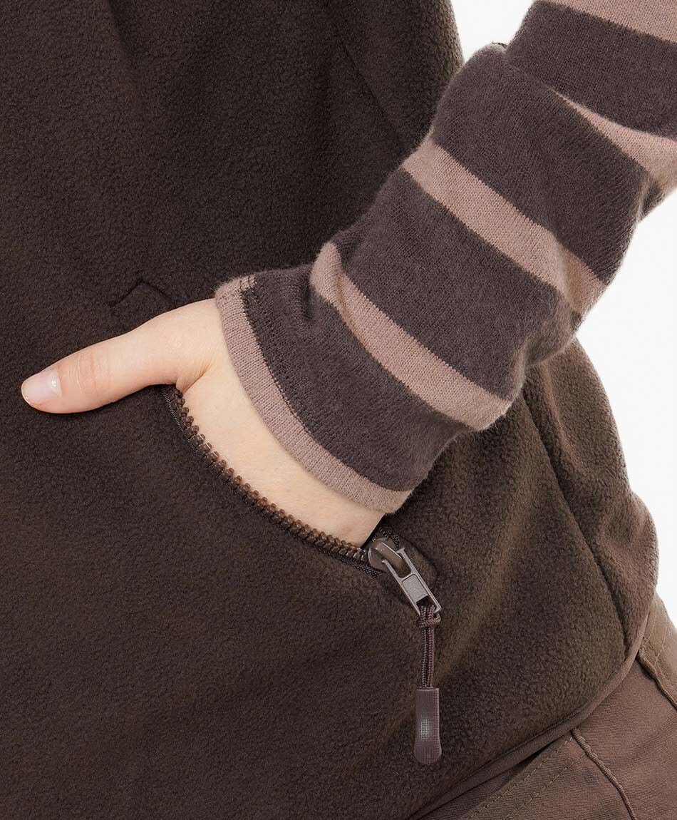 Polar mujer entallado sin mangas caf&eacute;